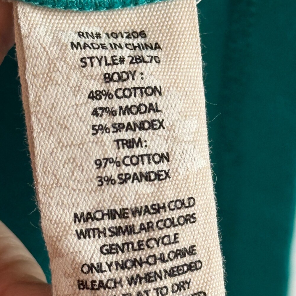 Soft Surroundings Tracee Pullover Tunic Teal Snap… - image 6